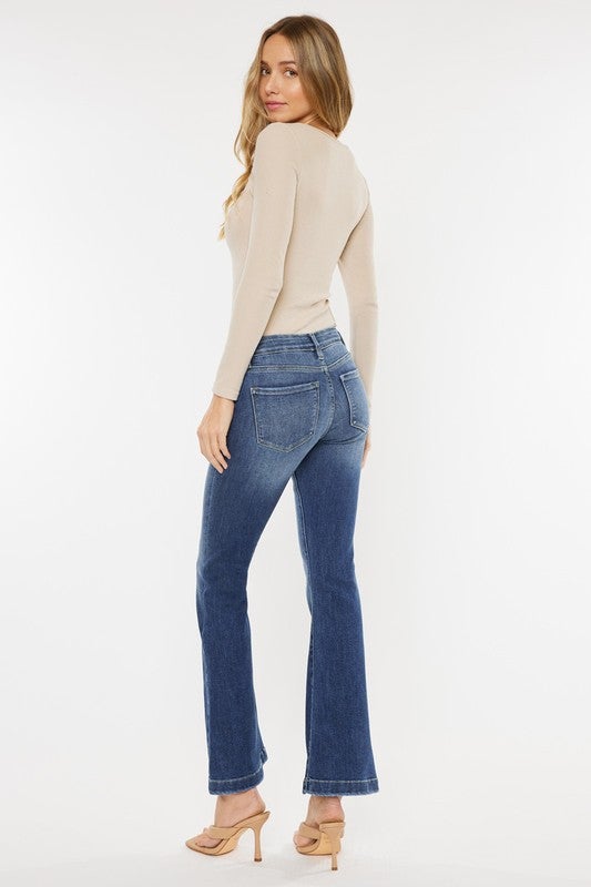 【THEAIRTOWN】jade rose denim pt Denim | The Jade Leopard Boutique