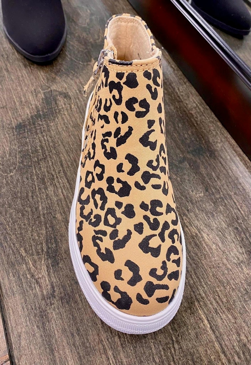 Leopard wedge tennis shoes deals